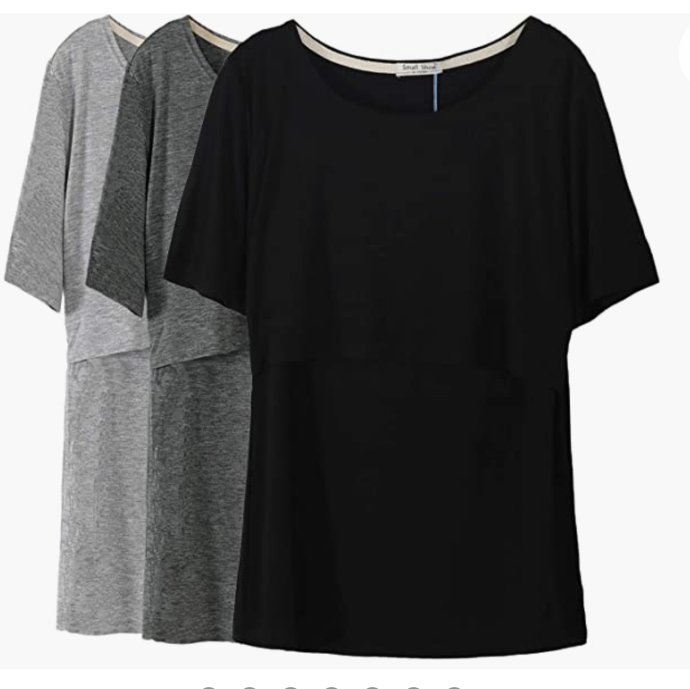 3 Pack Modal Nursing Pajama Tops